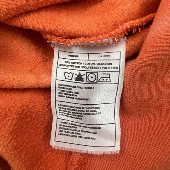 San Francisco Giants Orange Hand Tie Dye Zip Up Hooded Jacket Medium Sporty - Picture 10 of 10